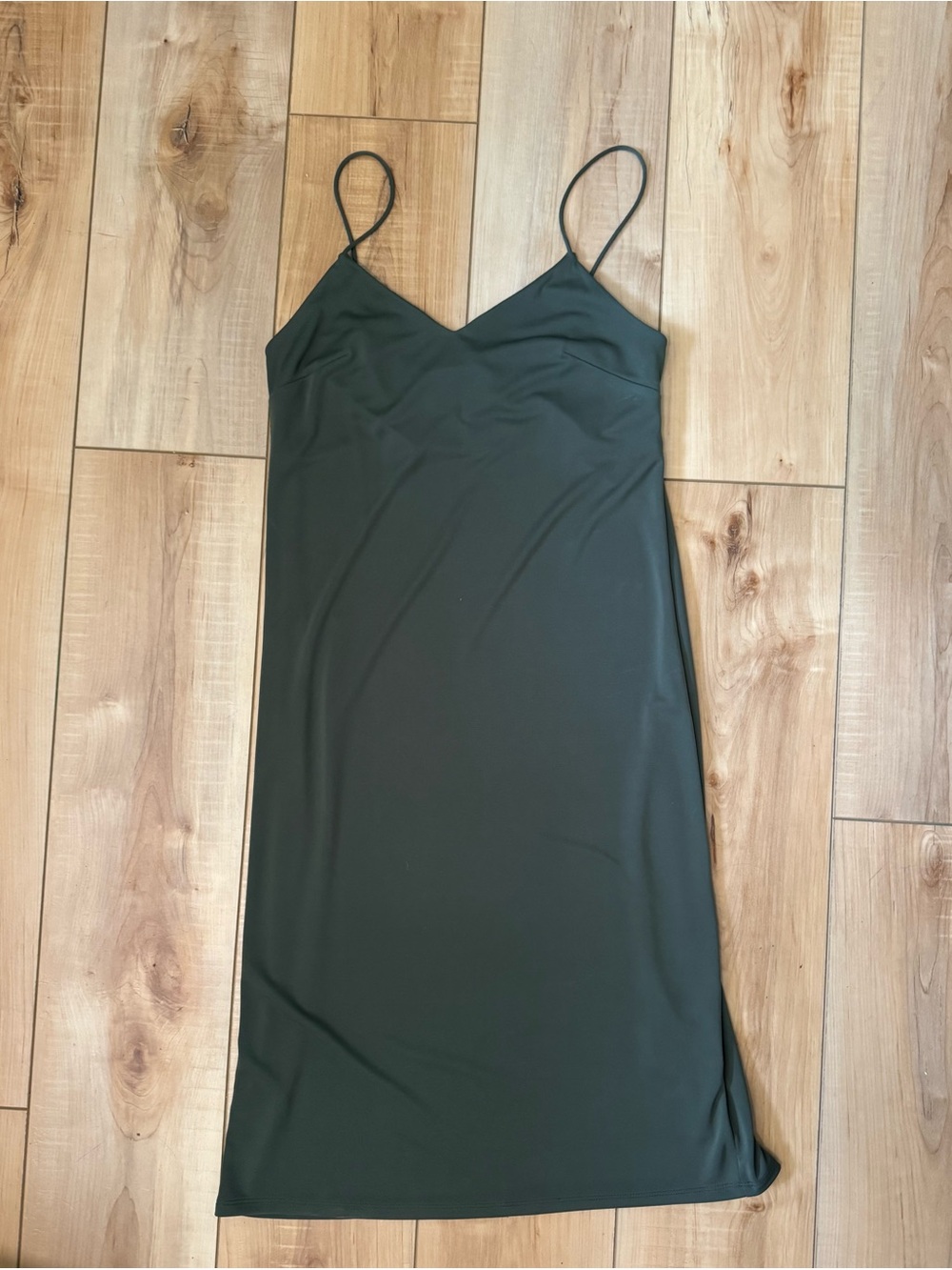 Express Slip Dress - Dark Green Size Small